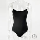Summer Diamond Chain Slim Top Low-cut Sling Bodysuit