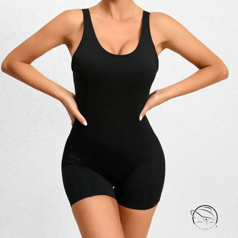 Integrated Hip Lifting Sport Yoga Jumpsuit