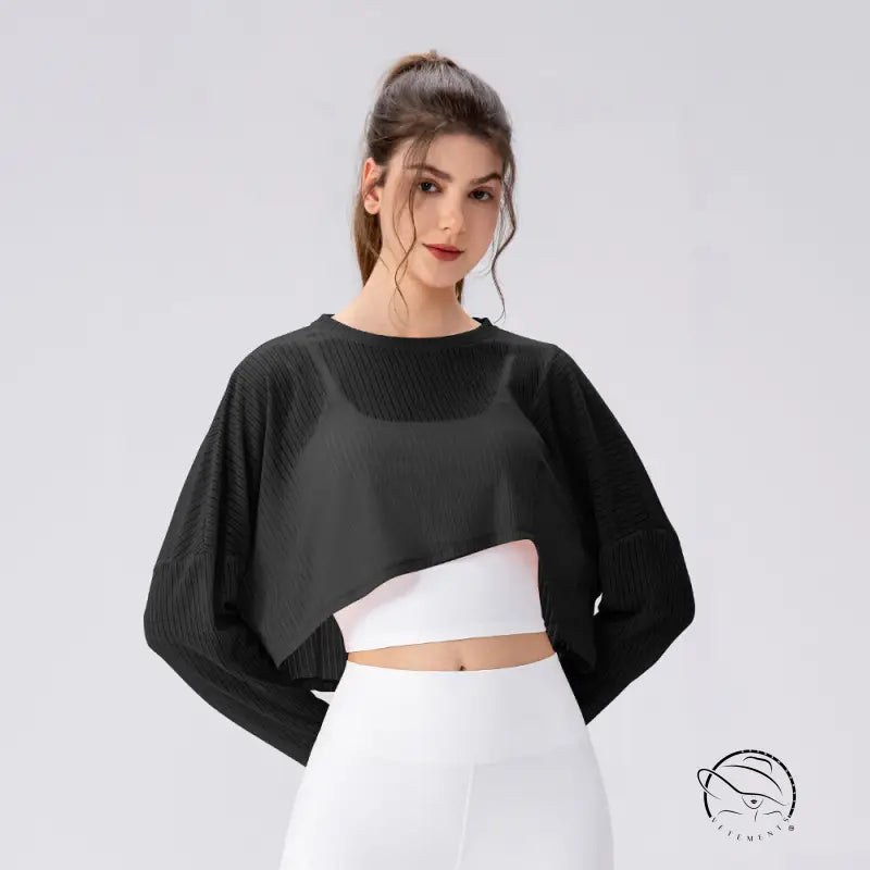 Women Yoga Blouse Long Sleeve Lightweight Breathable Workout Top Loose Outdoor Running Casual Sports