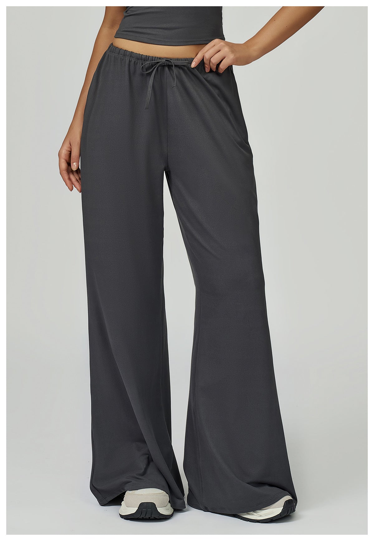 Embellished Wide Leg Loose Casual Pants