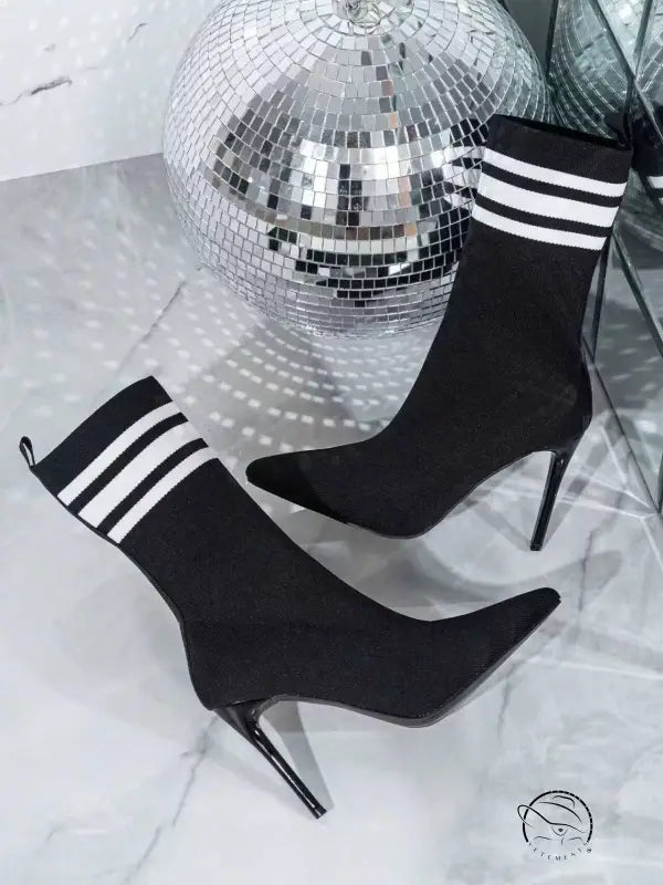 Skinny Boots Socks High Heel