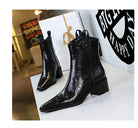 Retro Grip Pattern Winter Boots