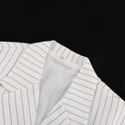 Elegant Striped Top Wide Leg Pants Office Two Piece Sets
