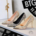 Stiletto Rhinestone High Heels