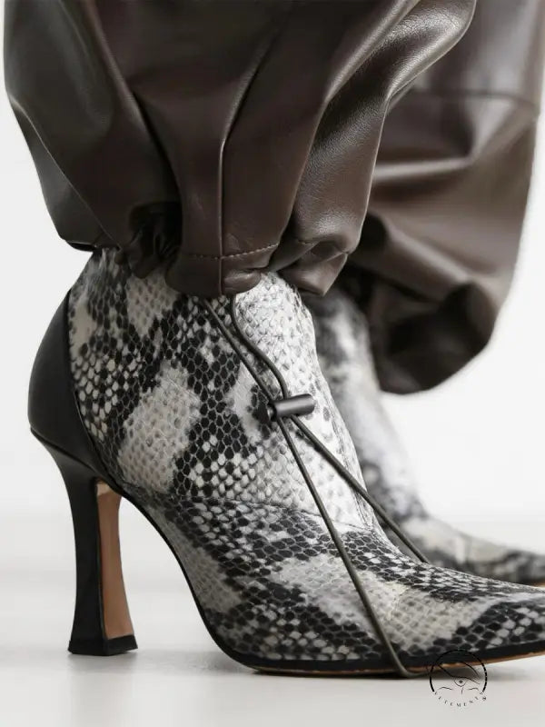 Loose Faux Leather Trousers