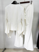 Gorgeous Slim Top Jacket Bootcut Pants Two Piece Set