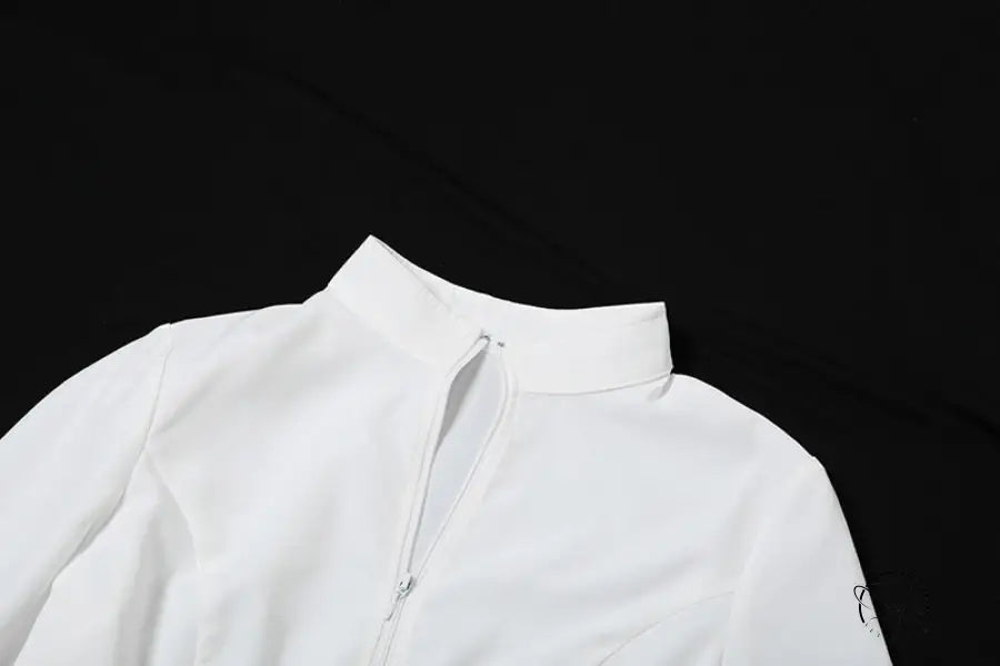 Summer Women Clothing Casual Trend Long Sleeve Zipper Waist Controlled Top Short Skirt Two Piece Set