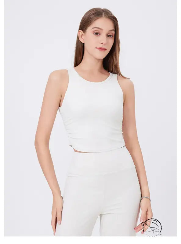 Wide Shoulder Strap Slimming Outside Wear Sports Underwear Women Shockproof Running Large u Back Bra Push Up Yoga