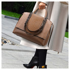Crocodile Pattern Stylish Shoulder Handbag