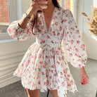 Floral print mini dress from Sweet Elegance, perfect for stylish summer fashion trends