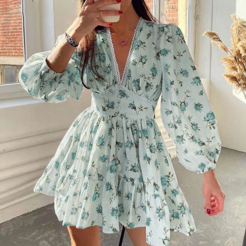 Floral print mini dress from Sweet Elegance, perfect for stylish fashion and ملابس