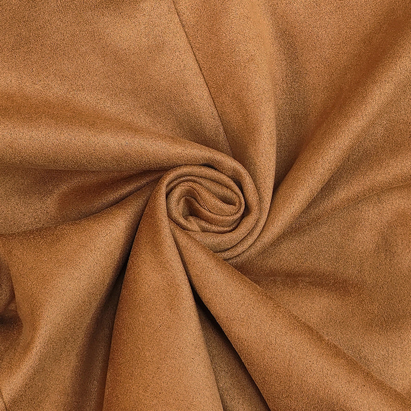 Langry fashion caramel suede fabric roll for Autumn Winter Blazer