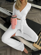 Pink insulated tumbler with silver lid in Langry fashion set