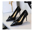 Cocktail Satin Stitching Stiletto Heel High