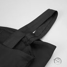 Black bow tie with adjustable strap on Langry rhinestone maxi dress