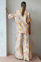 Summer casual langry printed pajama set for women