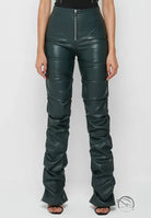 Tight faux leather ruched pants from Tight Faux Leather Four Seasons