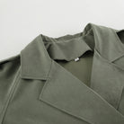 High End French Large Collared Lace Up