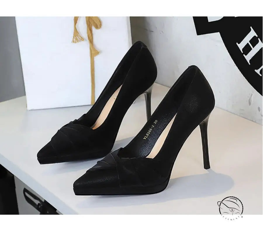 Party Pointed Toe Waterproof Platform High Heels