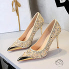 Stiletto Rhinestone High Heels
