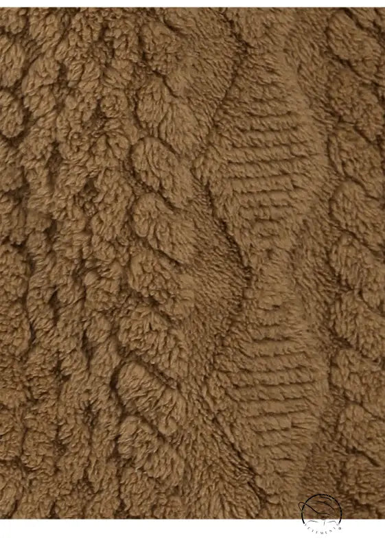 Langry fashion brown faux fur blanket in diamond plaid wool jacket