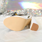 Embroidered Three Dimensional High Heels