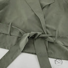 High End French Large Collared Lace Up