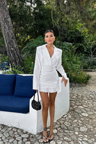 Stunning White Cotton Linen Dress showcasing a chic langry fashion style for ملابس
