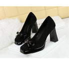 Bow Decorative Shallow Mouth Super High Heel