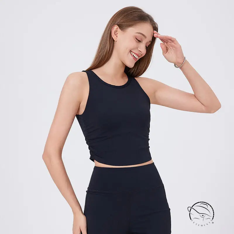 Wide Shoulder Strap Slimming Outside Wear Sports Underwear Women Shockproof Running Large u Back Bra Push Up Yoga