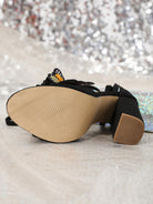 Embroidered Three Dimensional High Heels