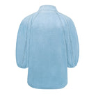 Light blue denim blouse displayed in Casual Top Denim, perfect for langry fashion and ملابس