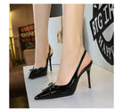 Cocktail Low Cut Back Strap High Heel