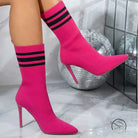 Skinny Boots Socks High Heel