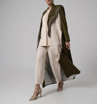 Early Autumn Personality Cutting Long Overcoat