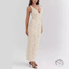 Spring Summer Strap Split Dress Casual Loose Vacation Women Clothing