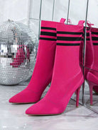 Skinny Boots Socks High Heel