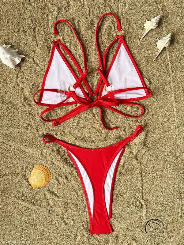 SEXY SOLID COLOR BIKINI-VETEMENTS 