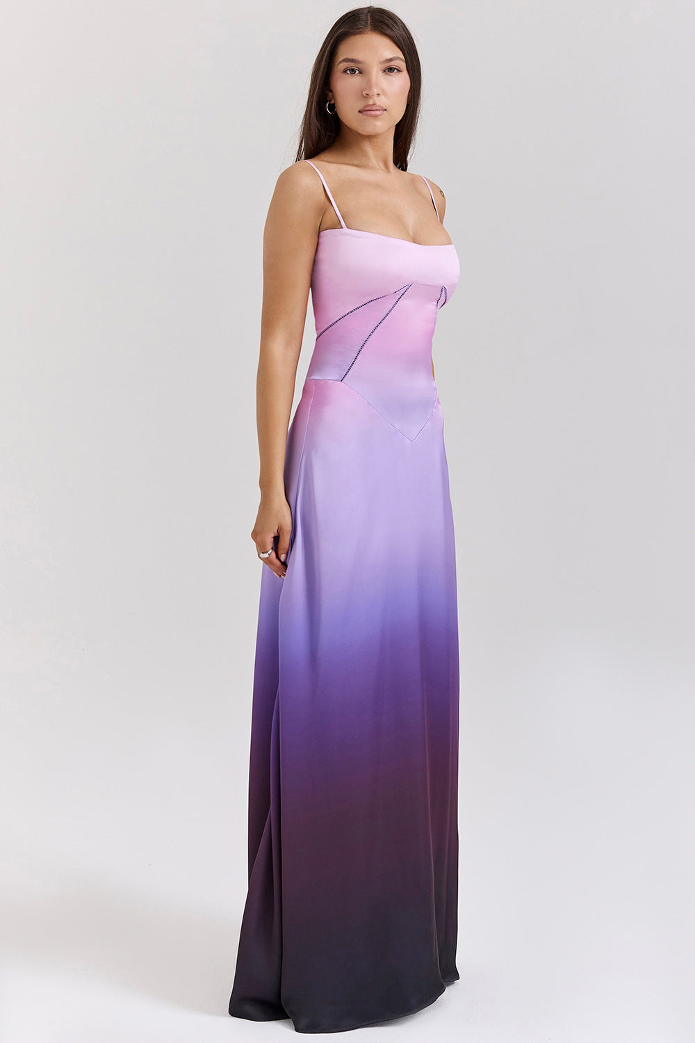 Ombre purple slip dress from Beautiful Backless Evening Dress collection in fashion ملابس