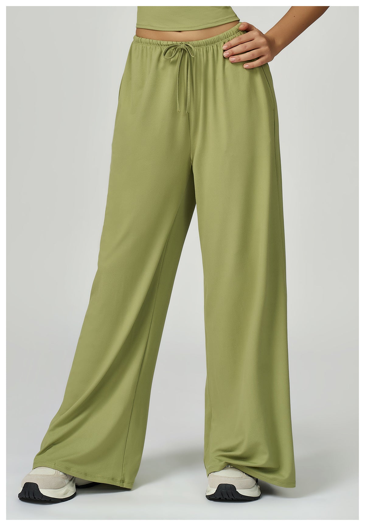Embellished Wide Leg Loose Casual Pants