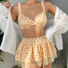 Heart Printing Seduction Lingerie Sets