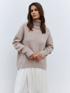 Elegant Knitted High Neck Sweater