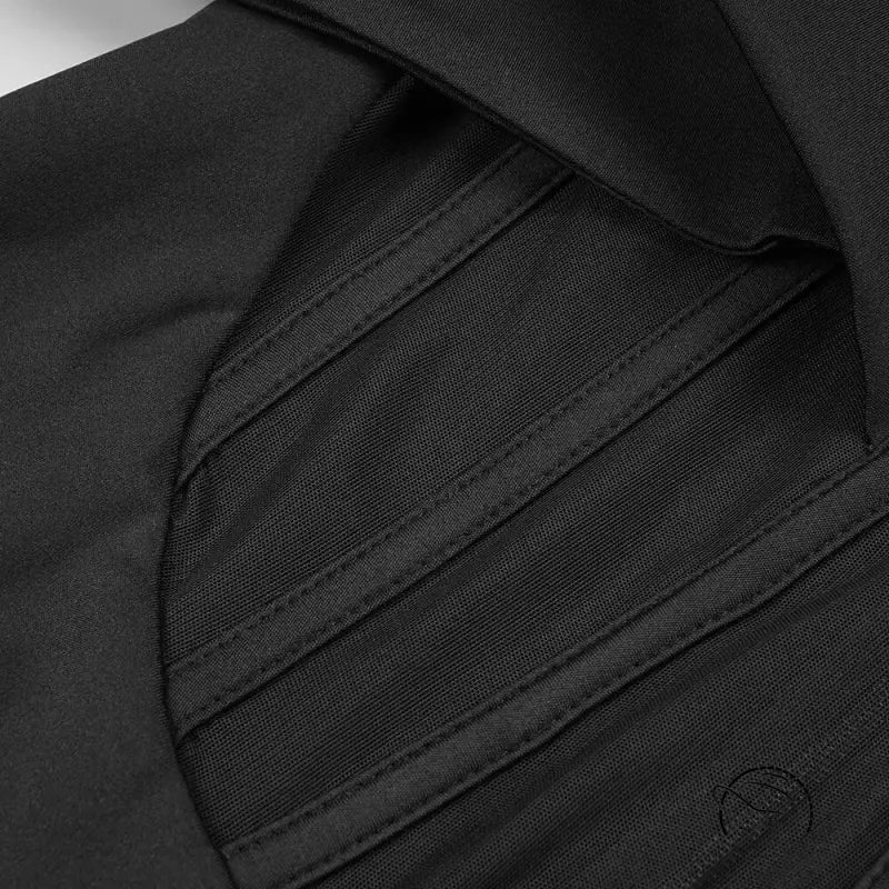 Black quilted fabric detail in attractive rhinestone maxi dress