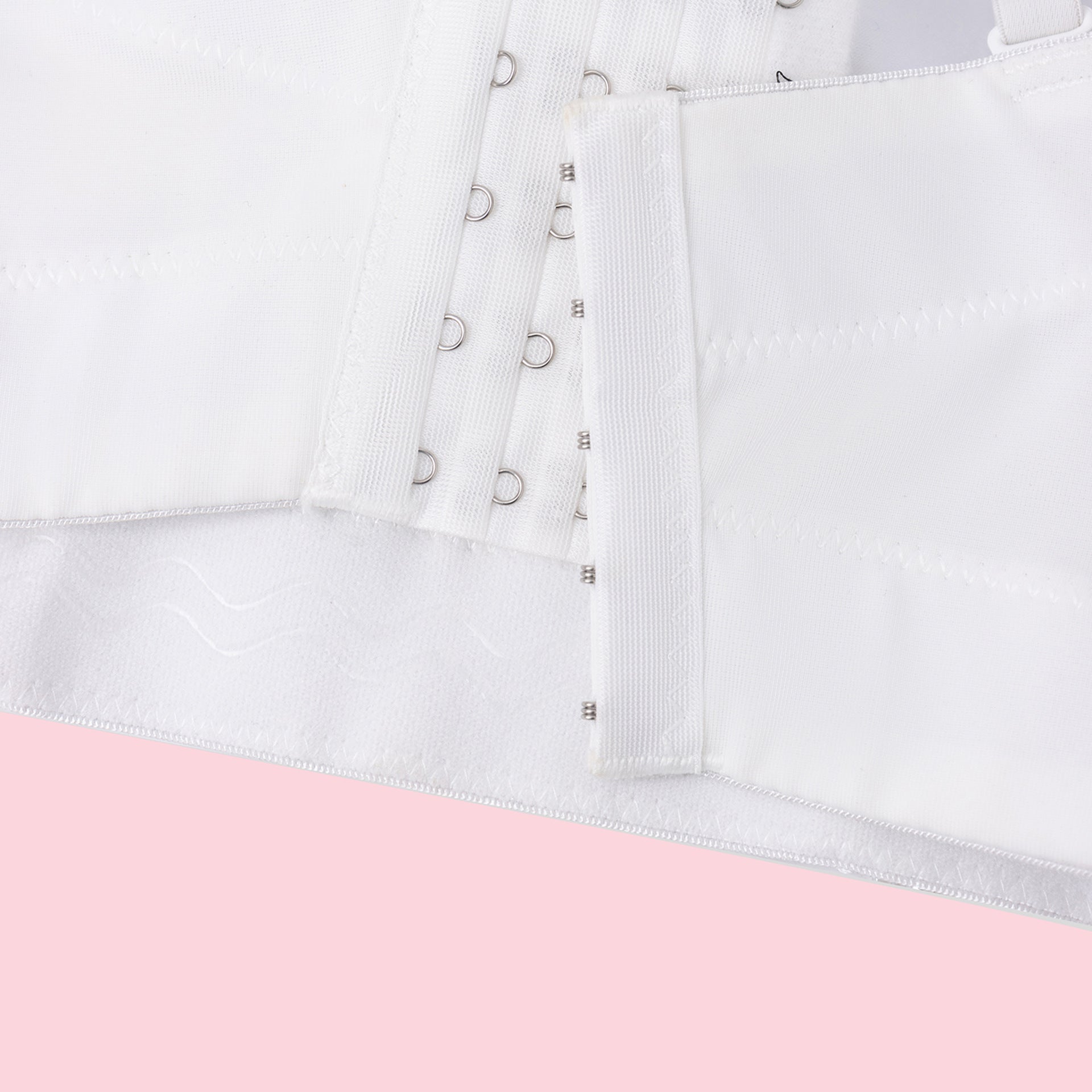 White Langry fashion ملابس lace-up corset top with silver eyelets