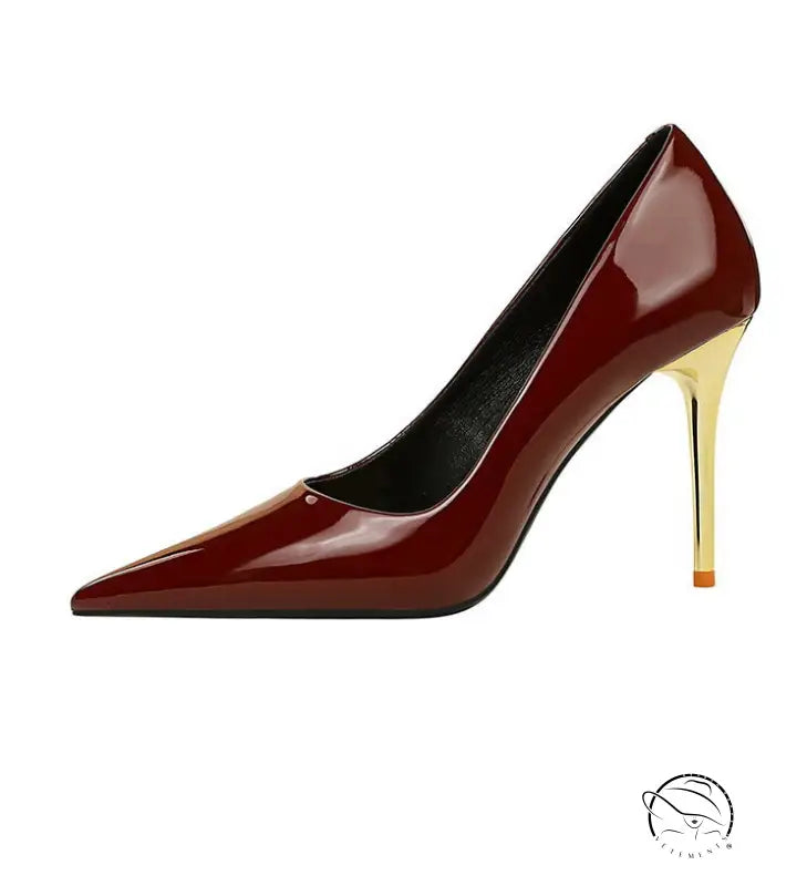 Fashionable Simple Metal Heel Ultra High