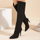 Black thigh-high stiletto boots in Beautiful Over the Knee Long Boots for ultimate fashion