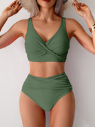 Green two-piece Gorgeous Split Swimsuit, a chic choice in fashion ملابس by Langry