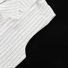 Elegant Striped Top Wide Leg Pants Office Two Piece Sets