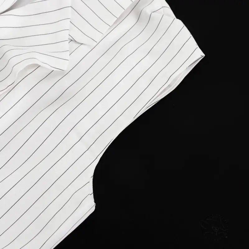 Elegant Striped Top Wide Leg Pants Office Two Piece Sets