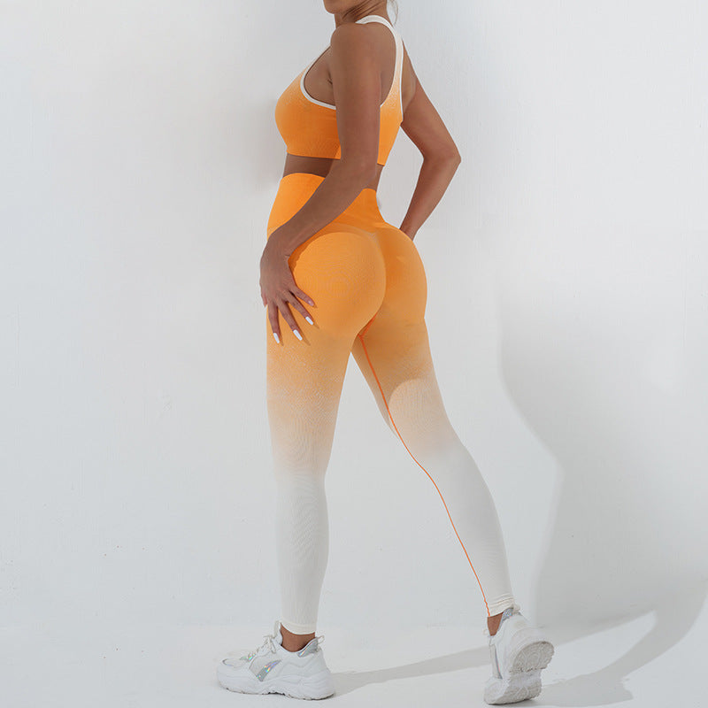 Orange White Bra Trousers